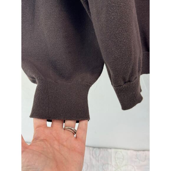 Perry Ellis men’s brown Y2K V-neck XXL 100% cotton sweater - Picture 3 of 9